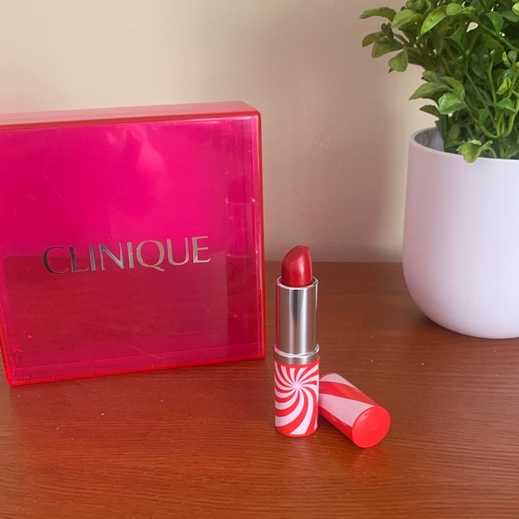 Clinique Other - Clinique Bold Red Lipstick with Swirl Design cherry pop